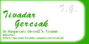 tivadar gercsak business card